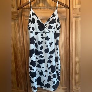 Shein cowprint bodycon dress